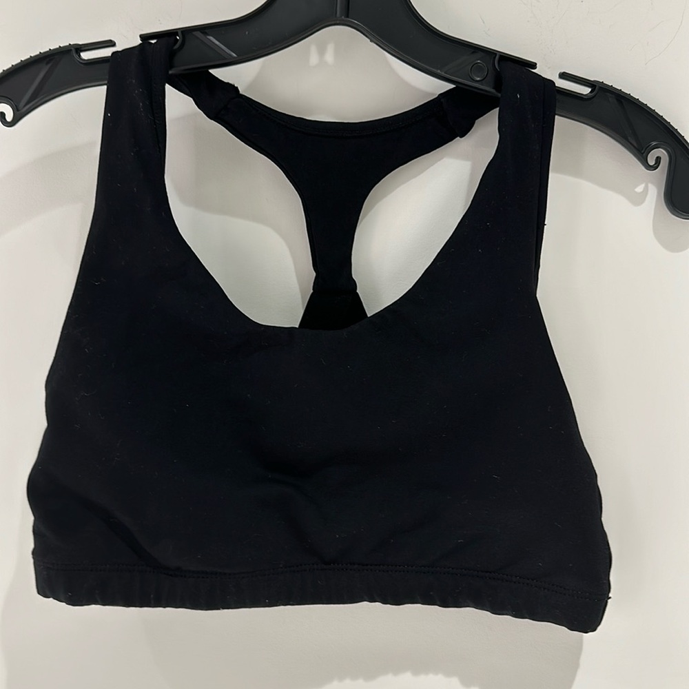 Electric & Rose black sports bra. Size medium.